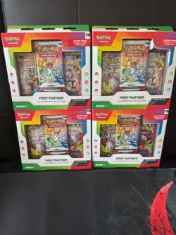 Pokemon First Partner Series 1 Illustration Collection Lot of 4 - Image 1
