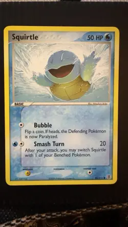 Pokemon Squirtle 83/112 NEAR MINT NonHolo EX FireRed & LeafGreen - Image 1