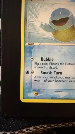 Pokemon Squirtle 83/112 NEAR MINT NonHolo EX FireRed & LeafGreen - Image 5