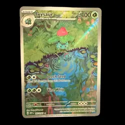 Pokemon TCG Ivysaur Card 167/165 SV 151 Illustration Rare NM Condition ENGLISH - Image 2