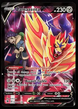 Zamazenta V TG22/TG30 Holo Rare Astral Radiance Trainer Gallery Pokemon Card - Image 1