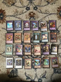Yugioh Cards Lot Of 24 Holos And Rares Well Played - Image 1