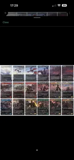 Magic The Gathering Lord of the Rings Scene Cards foil x18 - Image 1