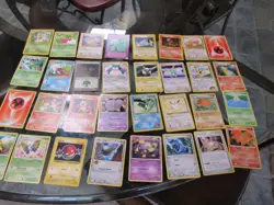 1990s vintage pokemon cards estate lot 96 cards 3 lots of 32 - Image 1