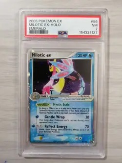 2005 Pokemon MILOTIC EX Emerald ULTRA RARE Holo Card 96/106 - PSA 7 - Image 1