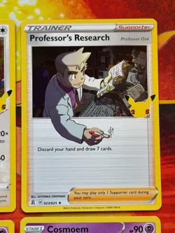 Pokemon Celebrations 4 Card Holo Lot - Lugia / Cosmog / Cosmoem / Professors Res - Image 3