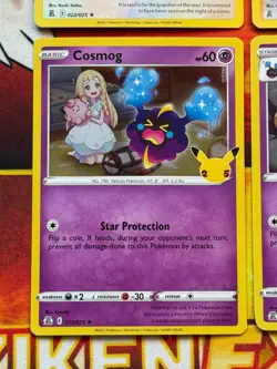 Pokemon Celebrations 4 Card Holo Lot - Lugia / Cosmog / Cosmoem / Professors Res - Image 4