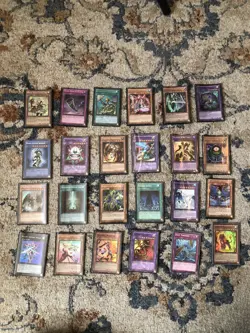 Yugioh Cards Lot Of 24 Holos And Rares Well Played - Image 1