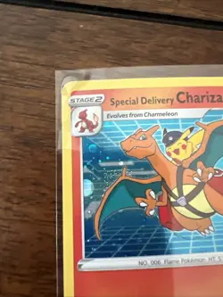 Special Delivery Charizard SWSH075 SWSH: Sword & Shield Promo Cards Holo MP - Image 3