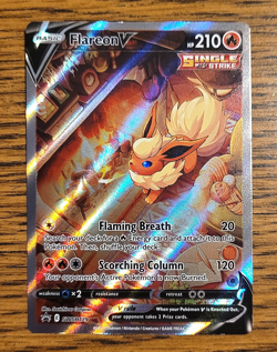Flareon V SWSH179 - Sword & Shield - Black Star Promo Card - Holo - NM - Image 1