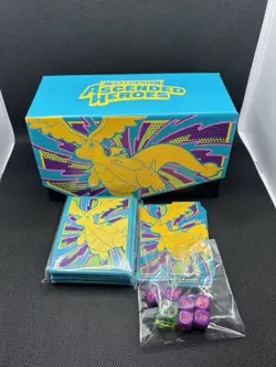 Pokemon Ascended Heroes Dragonite Deck Box, Card Sleeves (65), Dice Set - Image 1