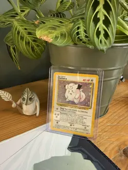 Clefairy 5/102 Base Set Holo Rare Pokemon Card WOTC 1999 MP/LP - Image 1