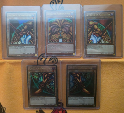 Exodia The Forbidden One Complete 5 Card Quarter Century Rare SET Yugioh TCG NM - Image 1