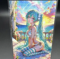 Hatsune Miku Anime Waifu Card Doujin ACG Goddess Holo - Image 1