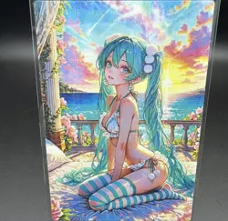 Hatsune Miku Anime Waifu Card Doujin ACG Goddess Holo - Image 2
