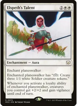 Elspeth's Talent 72 MTG NM - Commander: March of the Machine - Image 1