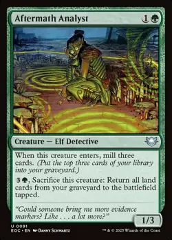 NM-Mint, English MTG Regular Aftermath Analyst Commander: Edge of Eternities Mag - Image 1