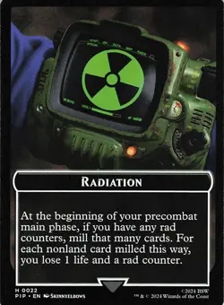 Radiation // Soldier (0010) Double-Sided Token Foil T Universes Beyond: Fallout - Image 1