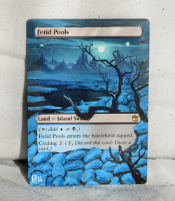 Fetid Pools MTG Alter Art EDH Commander Magic The Gathering - Image 1