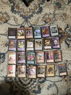 Yugioh Cards Lot Of 24 Holos And Rares Well Played - Image 1