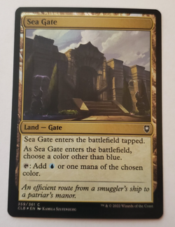 1x Sea Gate FOIL CLB Battle for Baldur's Gate MTG Magic the Gathering NM - Image 1