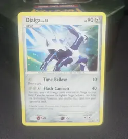 Pokemon TCG Dialga Lv.68 1/130 Diamond & Pearl Holo Rare English 2007 - Image 1