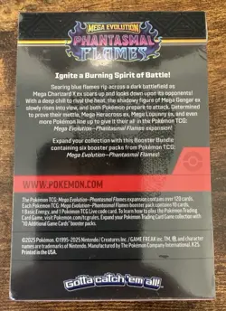 Pokemon TCG Mega Evolution Phantasmal Flames Booster Bundle Sealed - Image 3