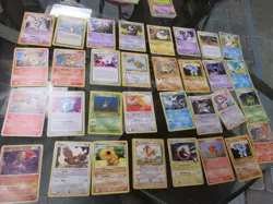 vintage pokemon cards estate lot 96 cards 3 lots of 32 - Image 1