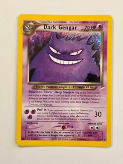 Dark Gengar 6/105 Neo Destiny *Swirl* Holo Pokemon Card WOTC 2002 - Excellent - Image 1