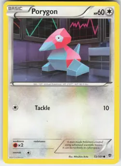 Porygon 72/101 Common Plasma Blast Pokemon Lightly Played - Image 1