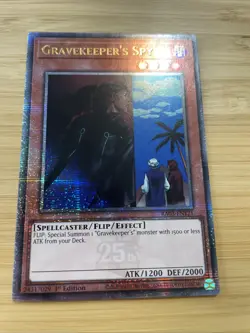 Gravekeeper's Spy (Quarter Century Secret Rare) RA03-EN121 NM 1st Edition YuGiOh - Image 1
