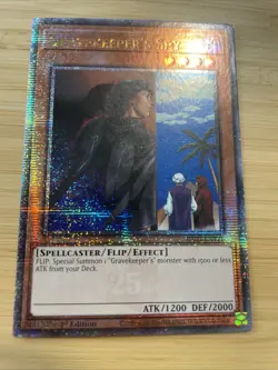 Gravekeeper's Spy (Quarter Century Secret Rare) RA03-EN121 NM 1st Edition YuGiOh - Image 2