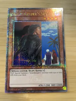 Gravekeeper's Spy (Quarter Century Secret Rare) RA03-EN121 NM 1st Edition YuGiOh - Image 3