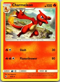 Charmeleon 8/68 Uncommon Hidden Fates Pokemon Near Mint - Image 1