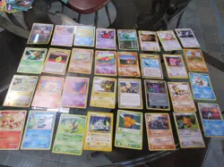 1990s vintage pokemon cards estate lot 96 cards 3 lots of 32 - Image 1