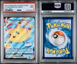 POKEMON PSA 9 FLYING PIKACHU VMAX FULL ART 007/025 CELEBRATIONS ENGLISH 2021 - Image 3