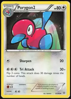 Porygon2 65/98 Uncommon Ancient Origins Pokemon Moderately Played - Image 1