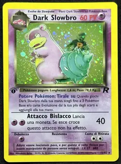 POKEMON~DARK SLOWBRO~12/82~1A EDIZIONE~TEAM ROCKET~ITA~NM - Image 1