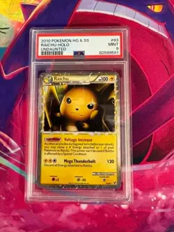 Raichu 83/90 Undaunted English PSA Graded 9 Pokemon TCG - Image 1