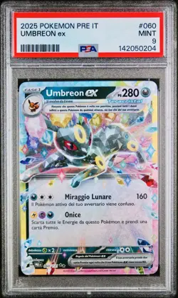 POKEMON PSA 9 UMBREON EX FULL ART 060/131 EVOLUZIONI PRISMATICHE ITALIANO 2025 - Image 1