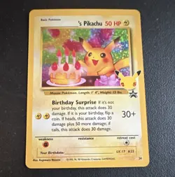 Pokemon TCG ______'s Pikachu Wotc Promo Holo 24/53 English NM - Image 1