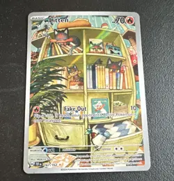Pokemon TCG Litten Illustration Rare Holo SV05 Temporal Forces 167/162 English - Image 1