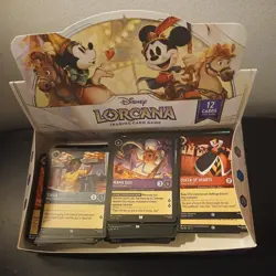 Lorcana Fabled Bundle foils and and non-foils with box & binder approx 200 cards - Image 2