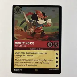 Disney Lorcana First Chapter Mickey Mouse Brave Little Tailor Cold Foil 115/204 - Image 1