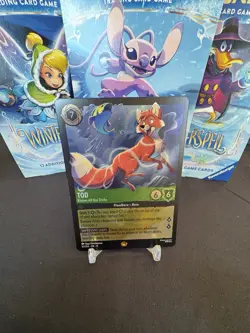 🦊❄ Disney Lorcana Winterspell Tod - Knows All the Tricks 92/204 Cold Foil 🦊❄ - Image 1