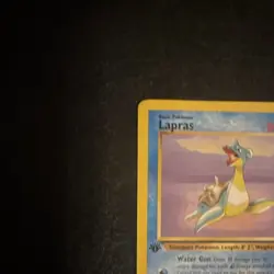 Pokemon Lapras Fossil 1st Edition Rare 25/62 1999 80 HP English Card 💎MINT REAL - Image 3