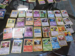vintage pokemon cards estate lot 96 cards 3 lots of 32 - Image 1
