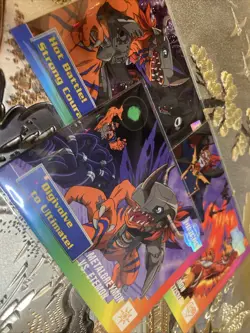 Digimon Card Lot Animated Series Cards Upper Deck MetalGreymon Garudamon Vs - Image 1