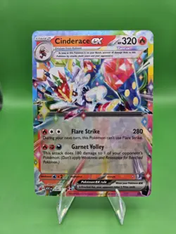 Cinderace EX Full Art Holo 38/217 Ultra Rare Pokemon Card Ascended Heroes - Image 1