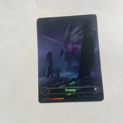 L 0264 Swamp FOIL BORDERLESS Full Art Land Edge of Eternities EOE MTG Card - Image 1